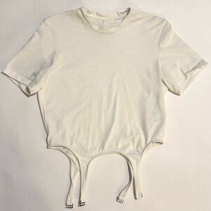 dion lee white garter top